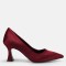 Bordo Saten Stiletto